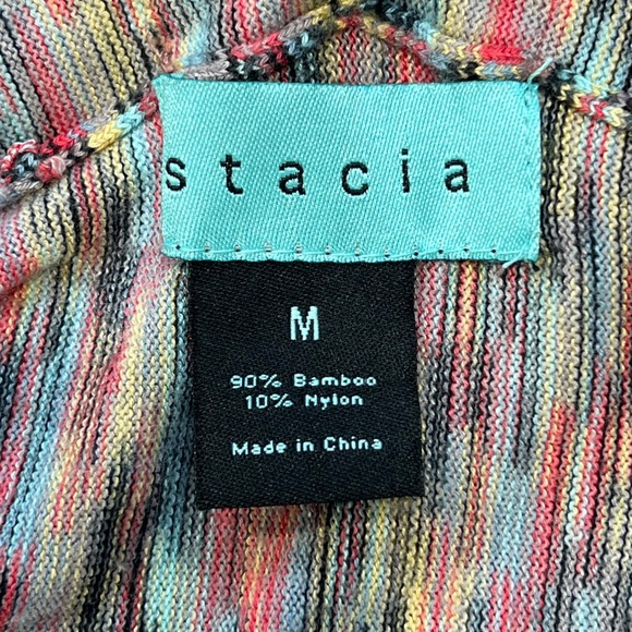Anthropologie Stacia Open Front Cardigan Sweater Boho Colorful Knit Medium - Picture 7 of 10